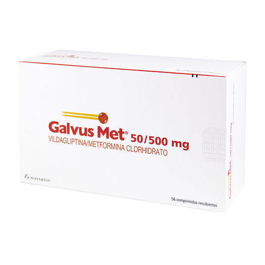 Galvus Met 50 mg/500 mg x 56 Comprimidos Recubiertos, , large image number 0