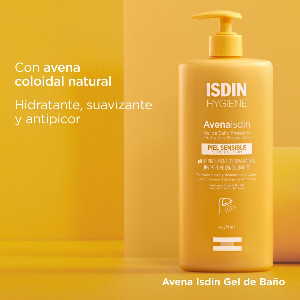 Gel de Baño Isdin Protector Avena Piel Sensible 750 mL, , large image number 3