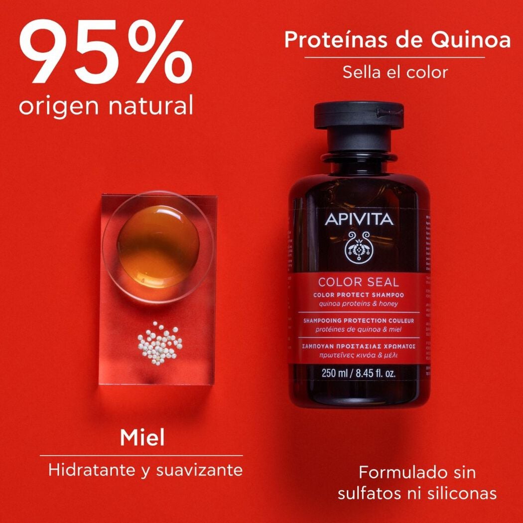 Shampoo Apivita Protector de Color 250 mL, , large image number 2