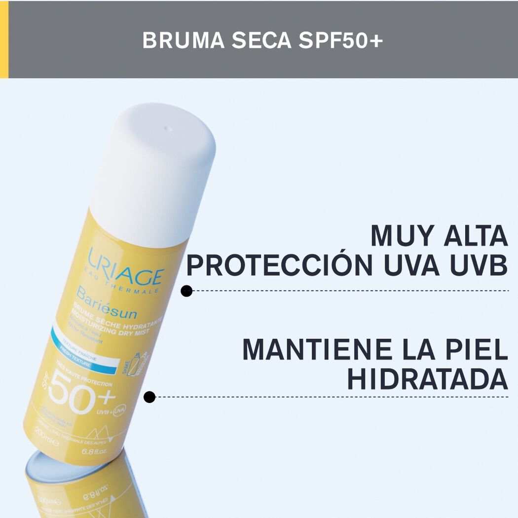 Protector Solar Uriage Bariesun Bruma Seca FPS 50+ 200 mL, , large image number 1