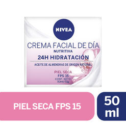 CREMA FACIAL HIDRATANTE INTENSIVA NIVEA DIA FPS15 PIEL SECA 50ML