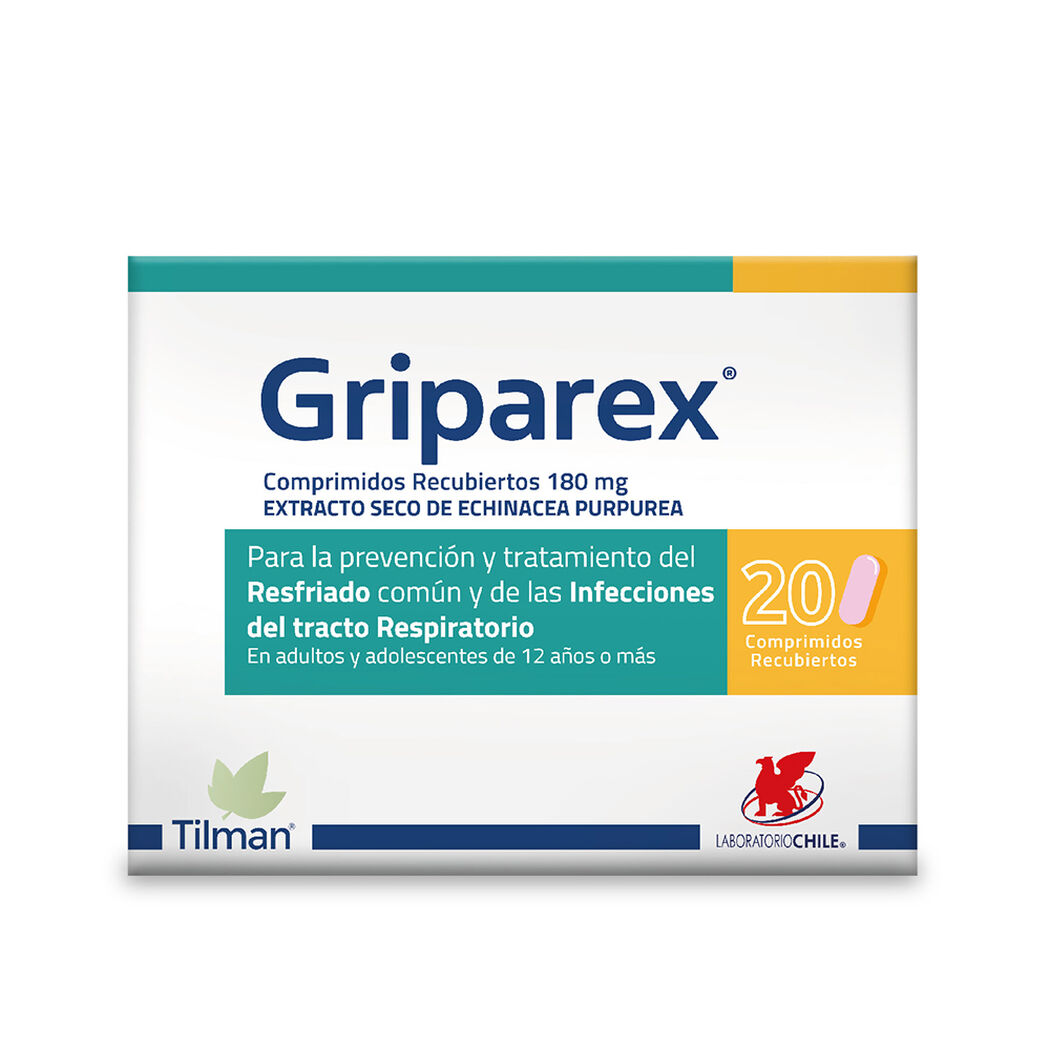 Griparex 180 Mg 20 Comprimidos, , large image number 0