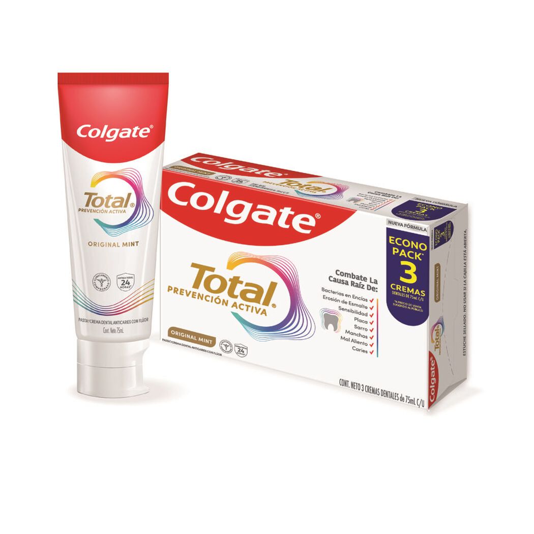 Pasta Dental Colgate Total Clean Mint 75 mL 3 un, , large image number 1
