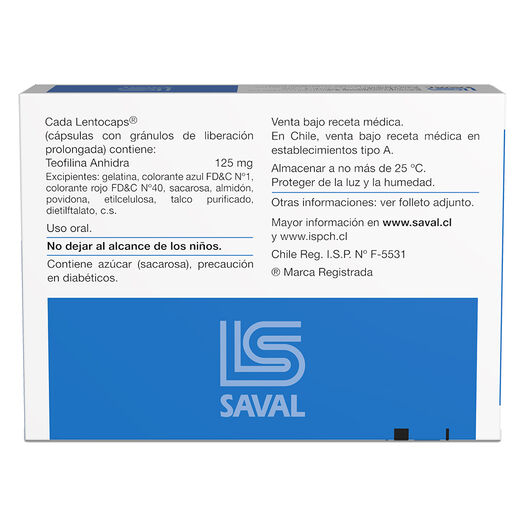 Elixine 125 mg x 20 Capsulas Con Granulos De Liberacion Prolongada, , large image number 1