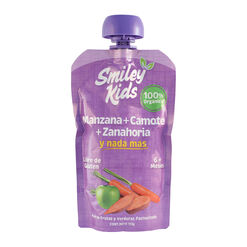 Smile Kids Compota Manzana-Camote-Zanahoria x 113 g
