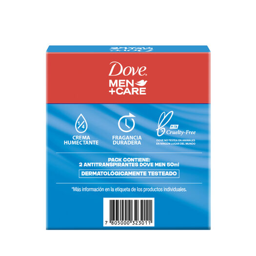 Pack 2 Dove M+C Desodorantes Roll on 50 ml, , large image number 2