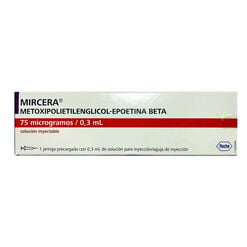 Mircera 75 mcg/0.3 mL Soluci&oacute;n Inyectable 1 Unidad