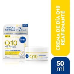 Crema Nivea Q 10 Anti Arrugas D&iacute;a 50 mL