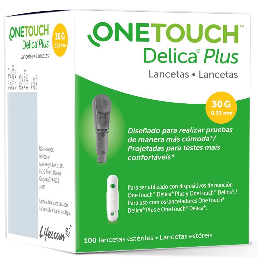 One Touch Delica Plus Lancetas 100un., , large image number 0