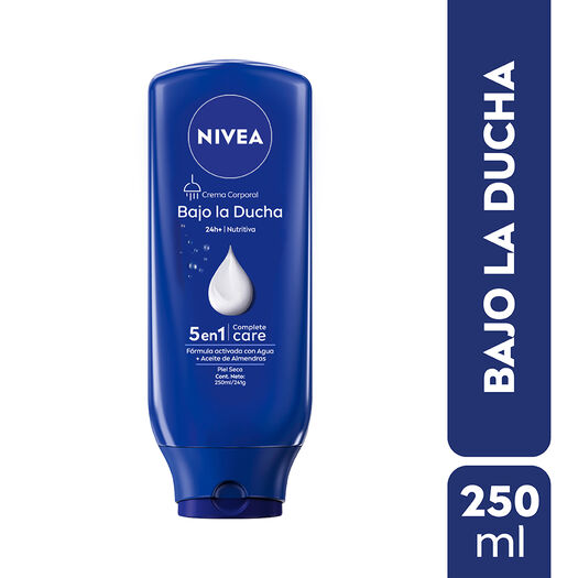CREMA CORPORAL NIVEA BAJO LA DUCHA NUTRITIVA PIEL SECA 250ML, , large image number 0