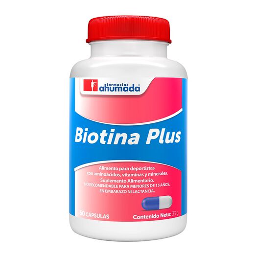 Biotina Plus 60 Cápsulas, , large image number 0