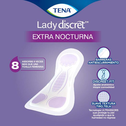 Toalla Incontinencia Lady Nocturna 8Un, , large image number 2