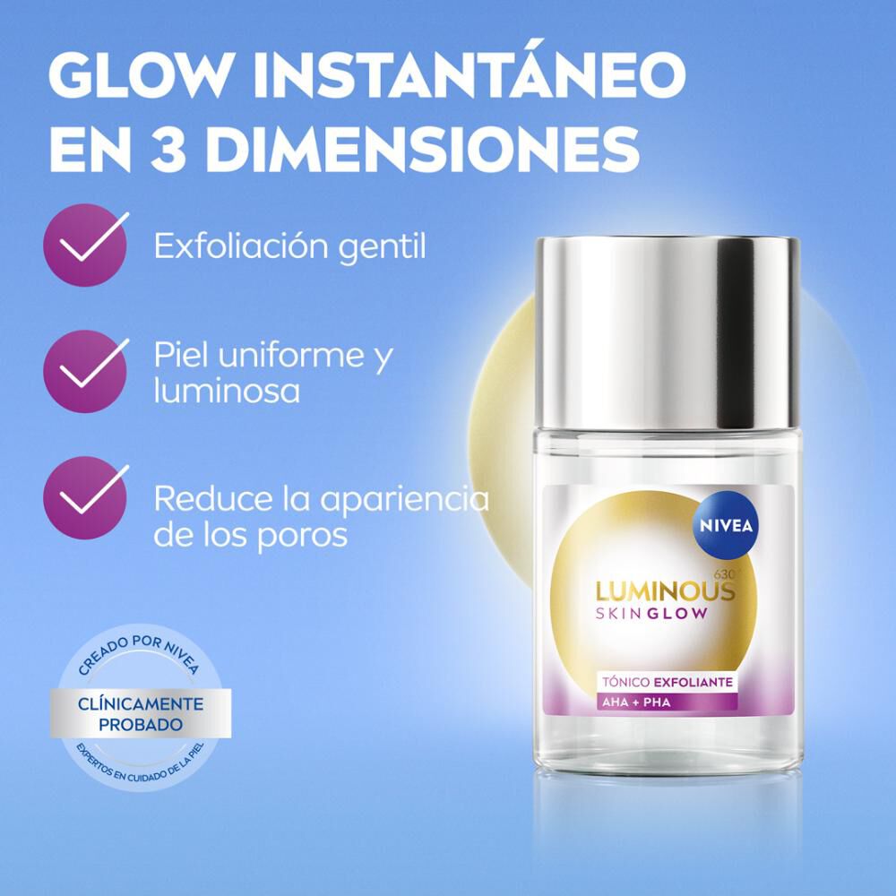 Tónico Exfoliante Nivea Luminous Skin Glow Instantáneo 100 mL