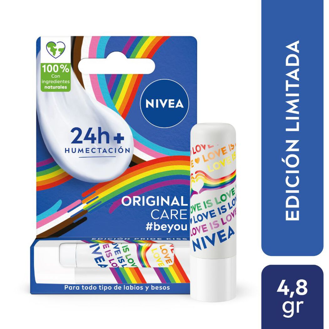 B&aacute;lsamo Labial Nivea Edici&oacute;n Limitada Pride Kiss 4,8 g, , large image number 1