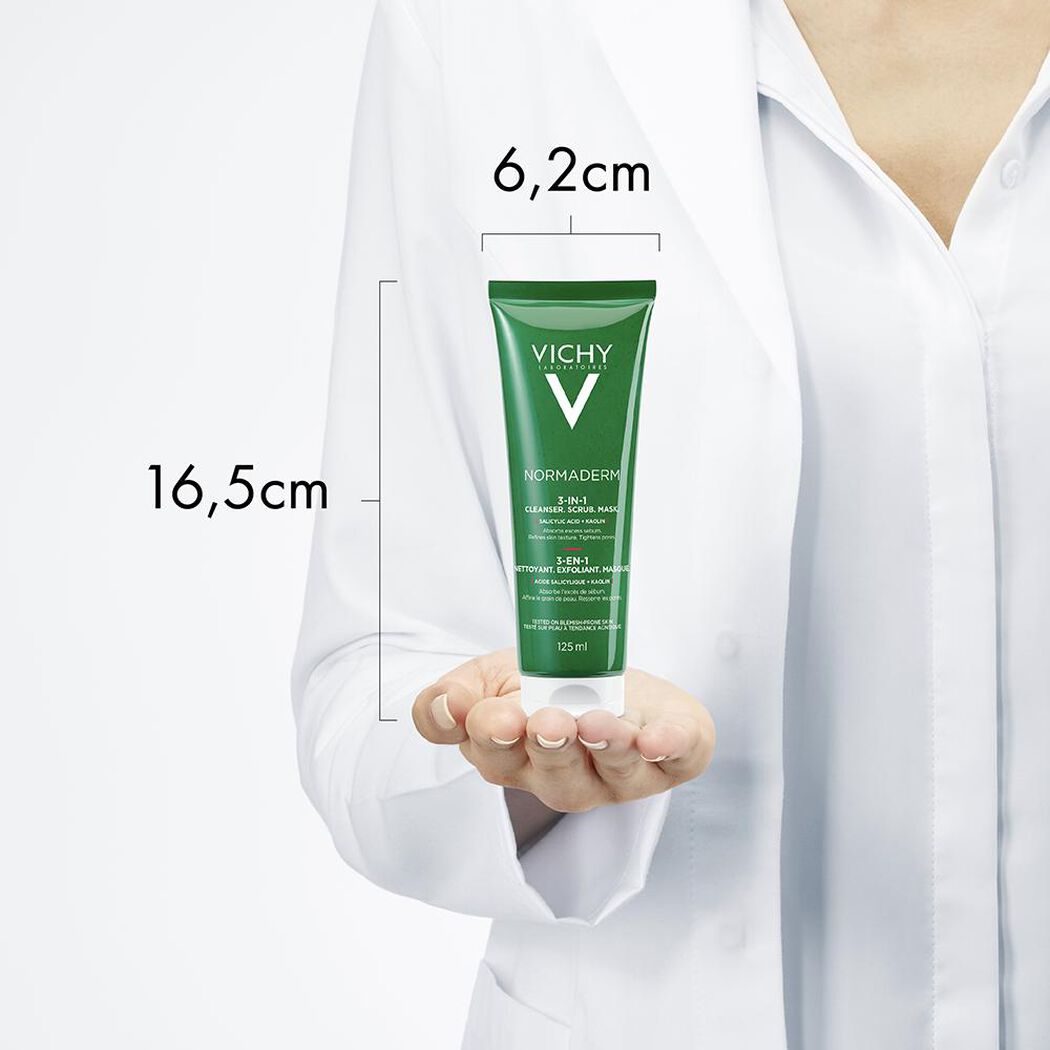 Vichy Gel Exfoliante Normaderm 3 En 1 x 125 mL, , large image number 1