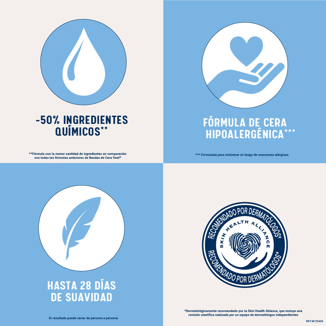 Banda Depilatoria Veet Axila Bikini Corporal 16 un, , large image number 2