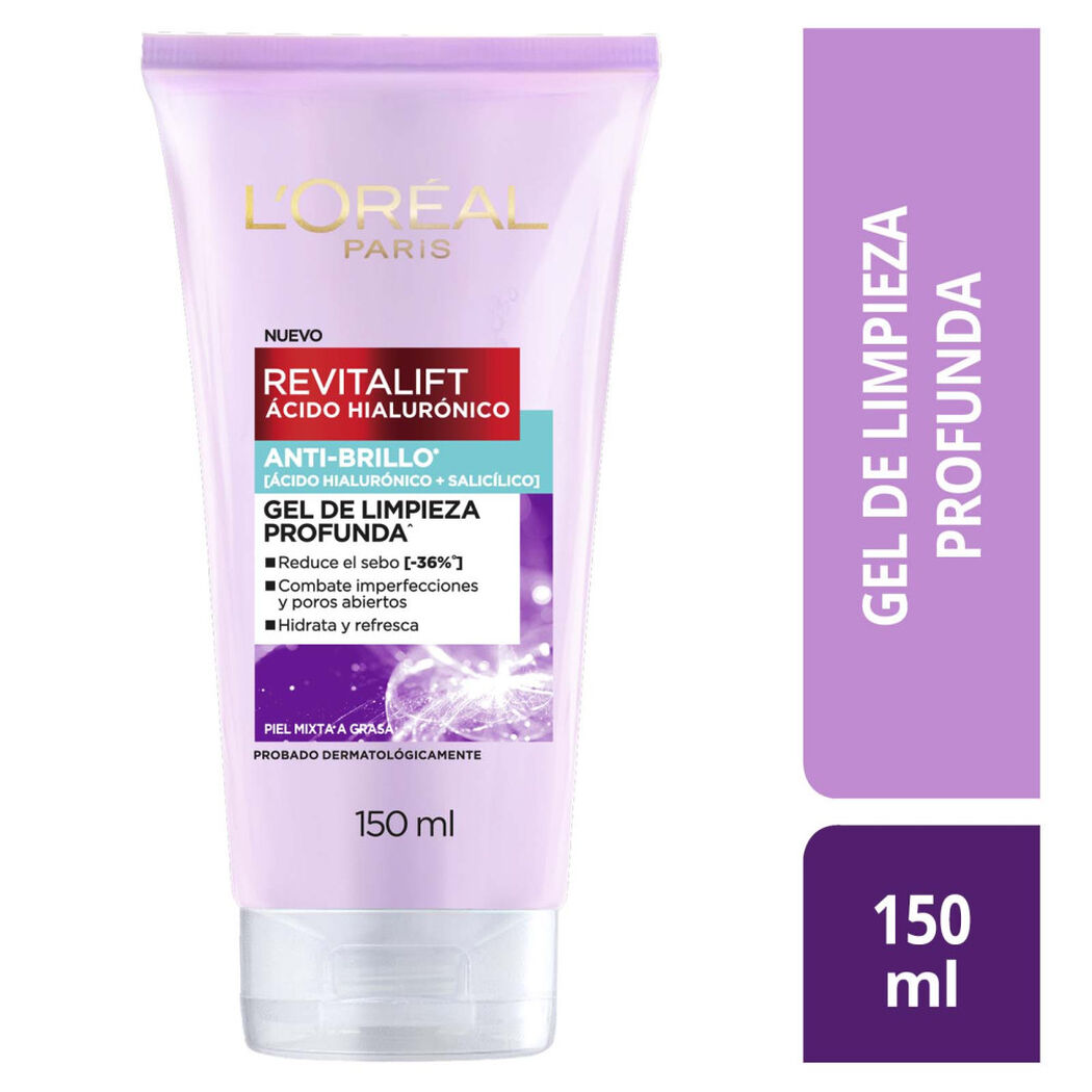 Gel Limpieza Oil Control Revitalift 154Ml, , large image number 0