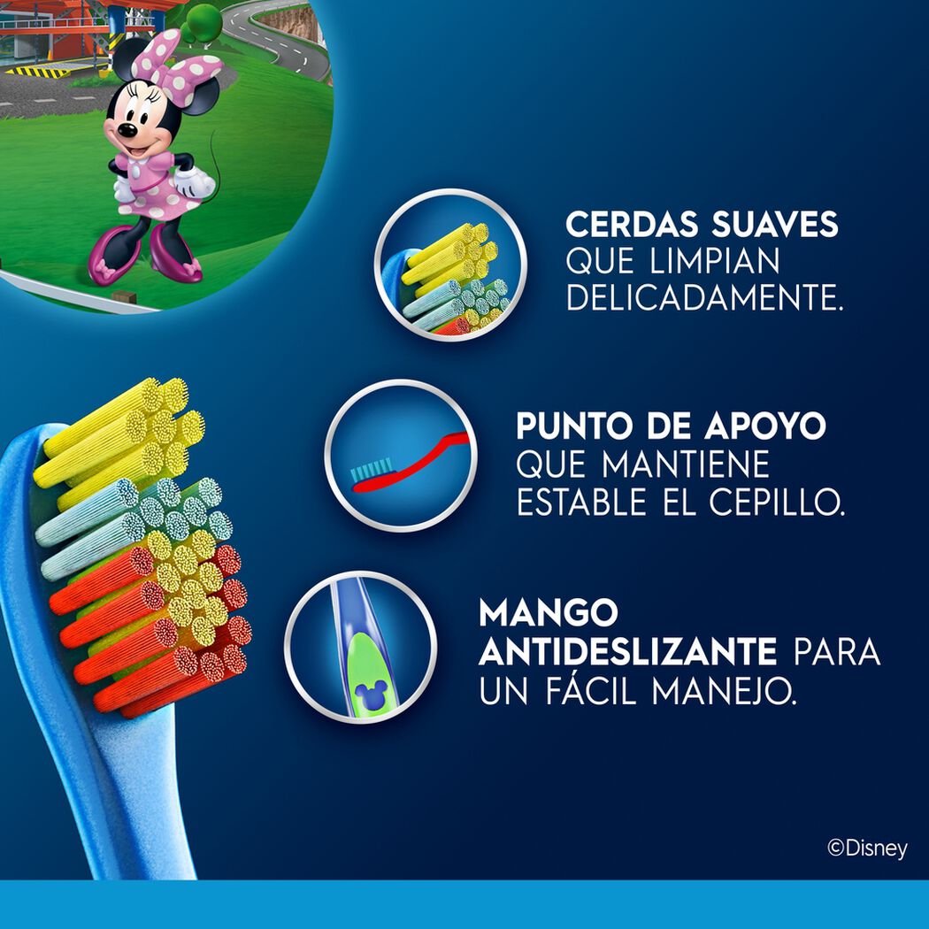 Oral B Cepilllo Dental Kids Mickey x 2 Unidades, , large image number 1