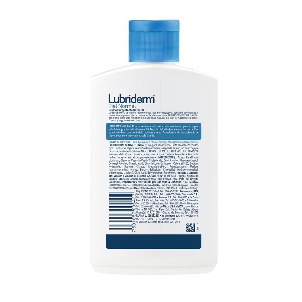 Crema Lubriderm Extra Humectante Piel Normal 400 mL, , large image number 2