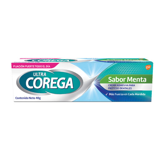 Adhesivo Corega Ultra Protesis Dentales Menta 40 g, , large image number 1