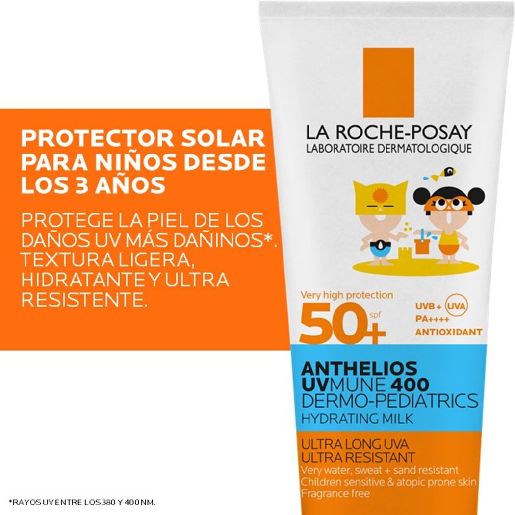 Protector Solar La Roche Posay Anthelios UV Mune 400 Dermo Pediatrics FPS 50+ 250 mL, , large image number 2