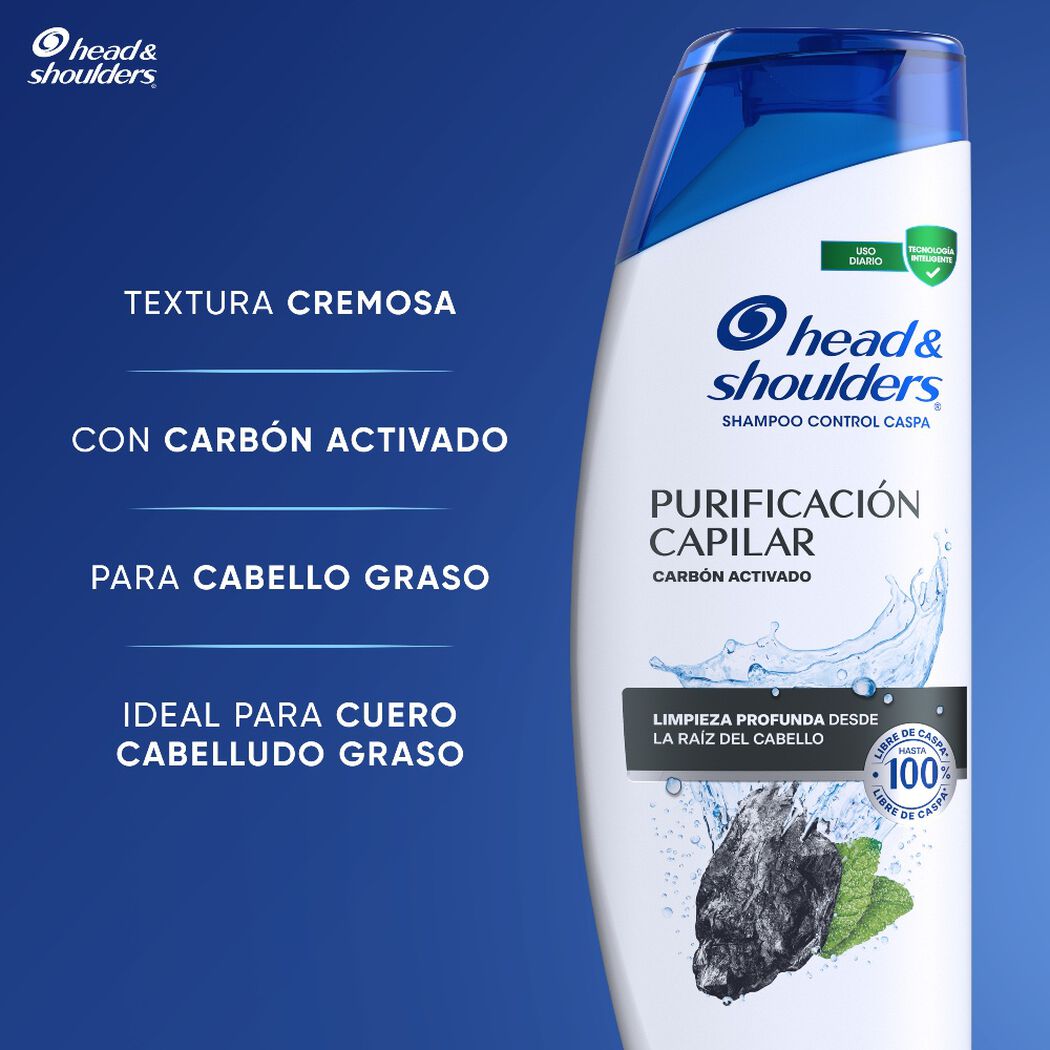 Shampoo Head & Shoulders Purificación Capilar 650 ml, , large image number 4