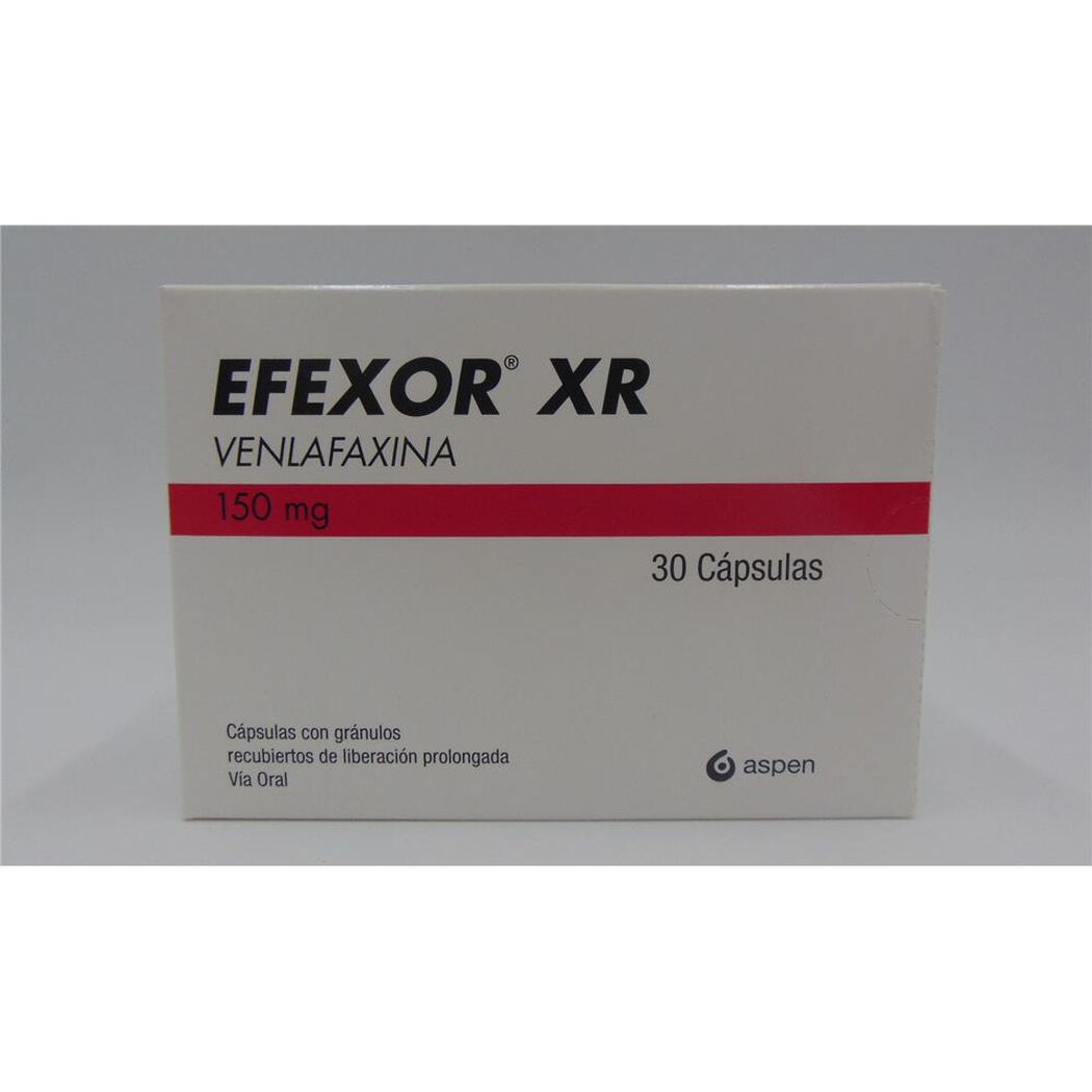 Efexor XR 150 mg 30 Cápsulas con Microgránulos Recubiertos de Liberación Prolongada, , large image number 0