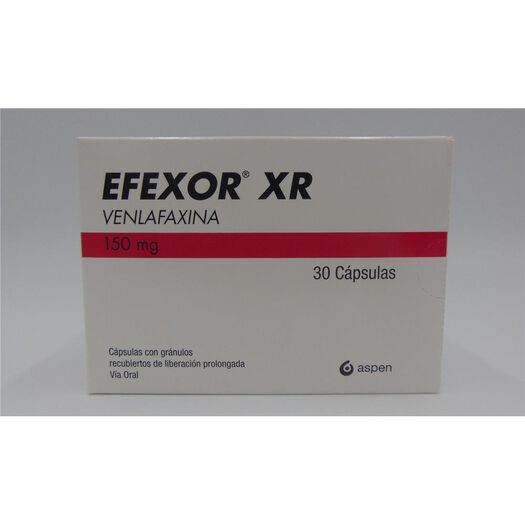 Efexor XR 150 mg 30 Cápsulas con Microgránulos Recubiertos de Liberación Prolongada, , large image number 0