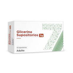 Glicerina 1/1 x 10 Supositorios