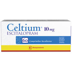 CELTIUM Escitalopram 10 mg 60 comprimidos