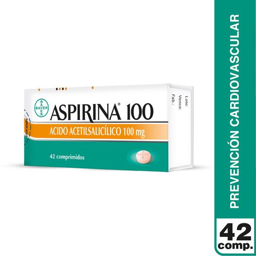Aspirina 100 mg x 42 Comprimidos, , large image number 0