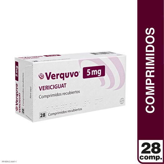 Verquvo 5 mg x 28 Comprimidos Recubiertos, , large image number 0