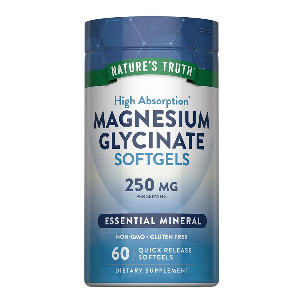 Magnesio Glicinato 250 mg Nature's Truth x 60 Softgels, , large image number 0