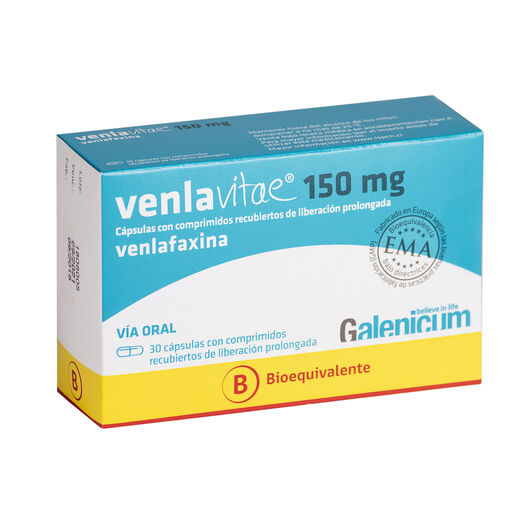 Venlavitae XR 150 mg x 30 Cápsulas con Comprimidos Recubiertos de Liberación Prolongada, , large image number 0