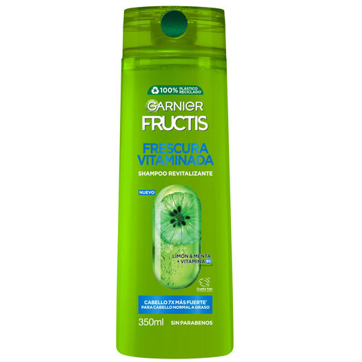 Fructis Shampoo Frescura Vitaminada x 350 mL, , large image number 1