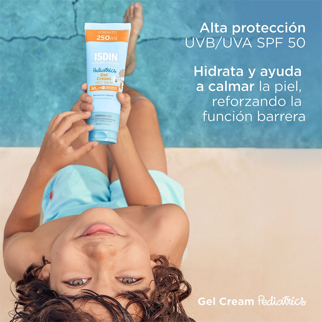 Protector Solar Isdin Pediatrics Gel Cream Wet Skin SPF50 250 mL, , large image number 1