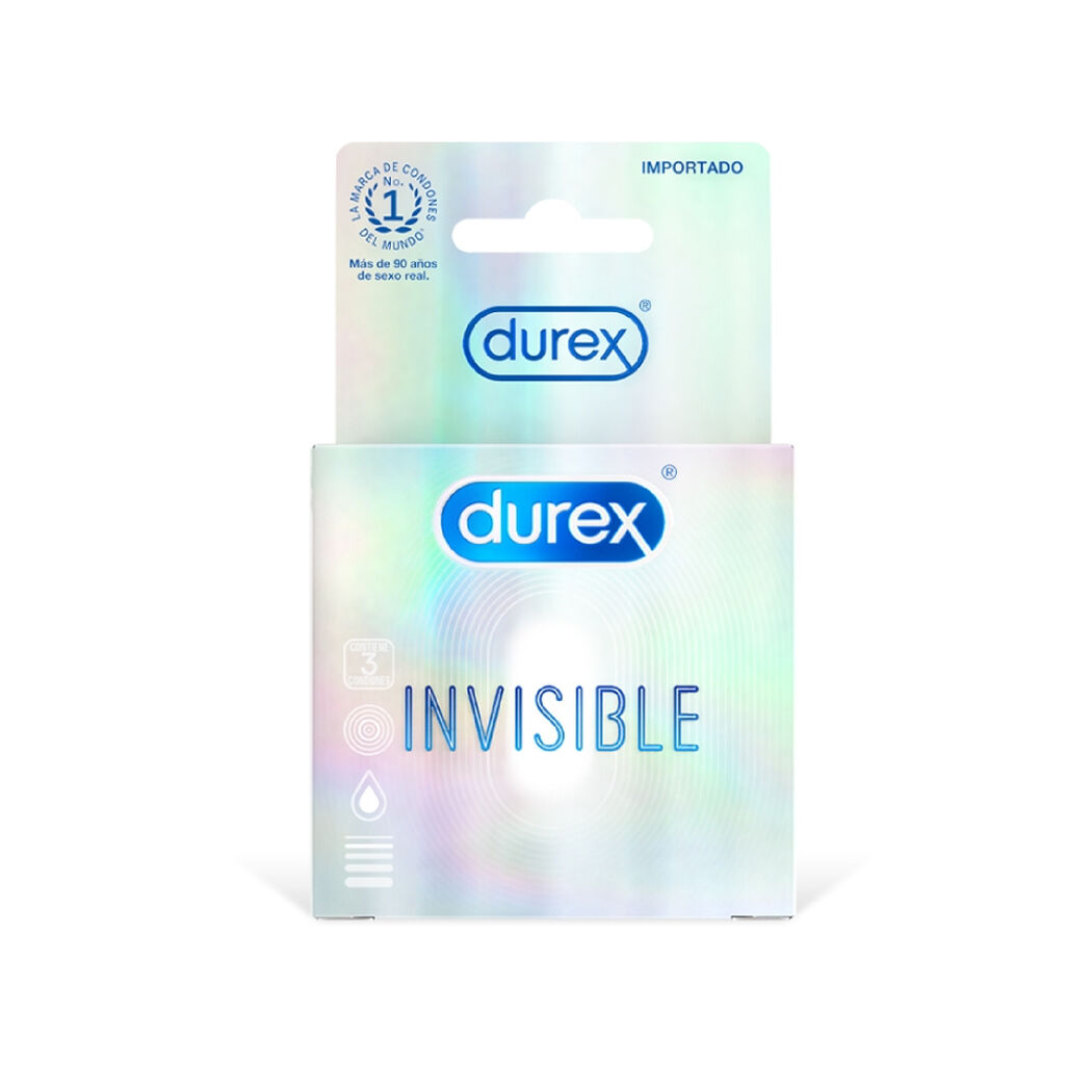 Durex Condones Invisible 3 unidades, , large image number 4