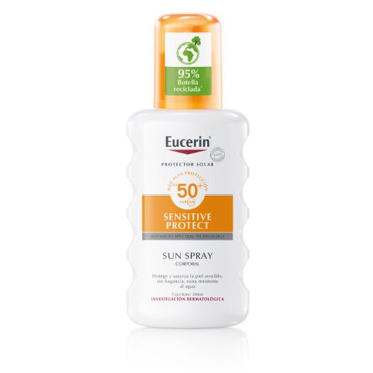 Protector Solar Eucerin Spray Corporal FPS 50+ 200 mL, , large image number 1