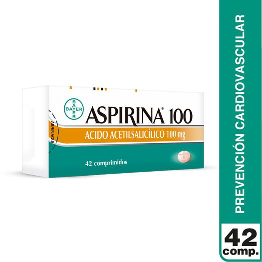 Aspirina 100 mg x 42 Comprimidos, , large image number 2