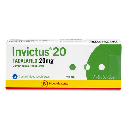 Invictus 20 mg x 2 Comprimidos Recubiertos, , large image number 0
