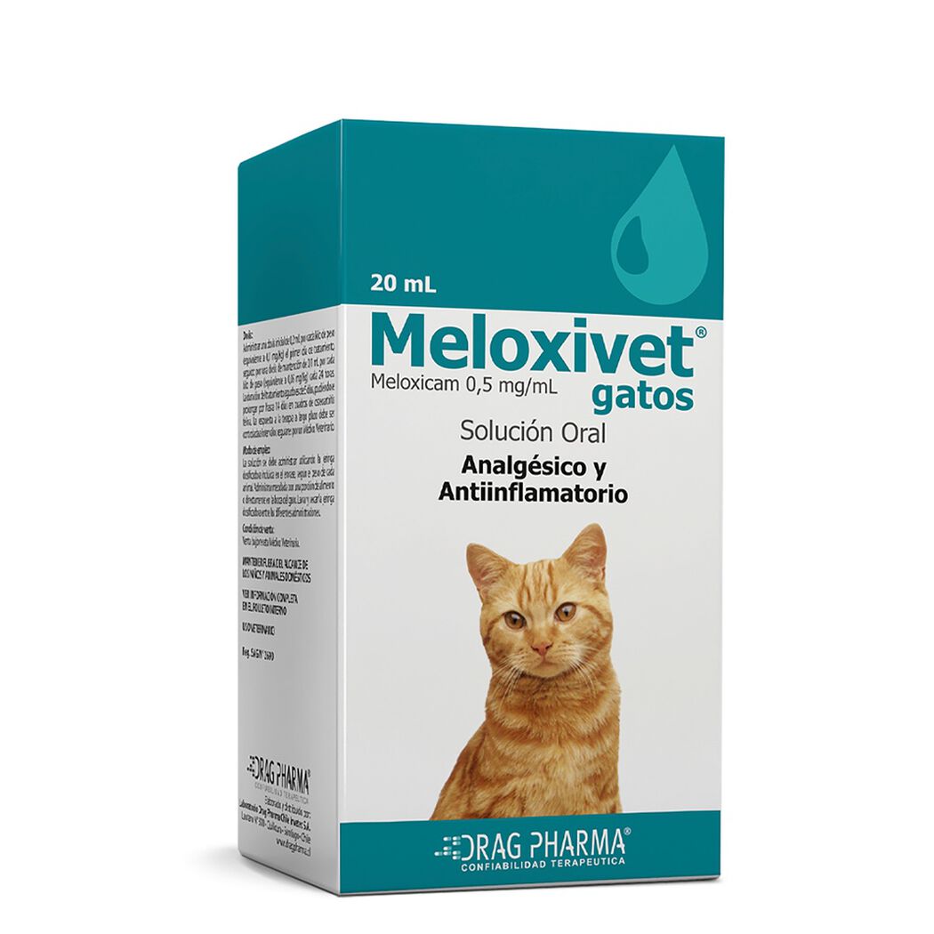 Vet Meloxivet Gatos Solucion Oral 20 Ml, , large image number 0