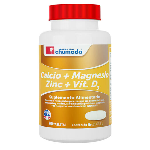 Calcio, Magnesio Y Zinc + D3 90 Tabs, , large image number 0