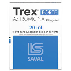 Trex Forte 400 mg/5 mL x 20 mL Polvo Para Suspensión Oral Con Solvente