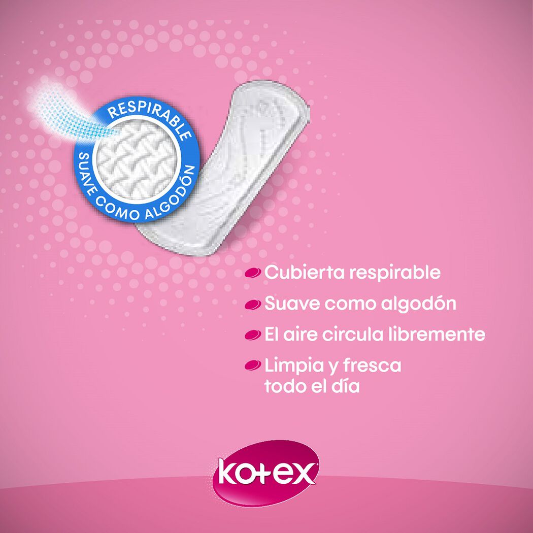 Protector Diario Kotex Cuidado Diario 100 un, , large image number 1