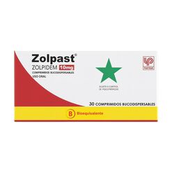 Zolpast 10 mg Caja 30 Comp. Bucodispersables