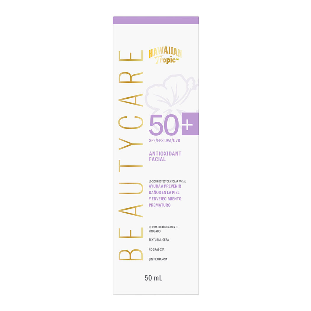 Protector Solar Beauty Care Antioxidant Facial SPF 50+ 50 mL, , large image number 0