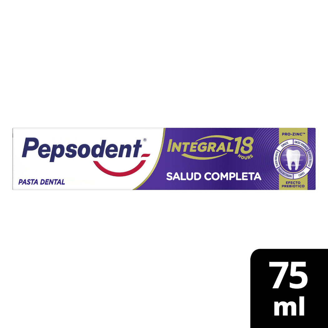 Pepsodent Pasta Dental Integral 18 Salud Completa 75ml, , large image number 0