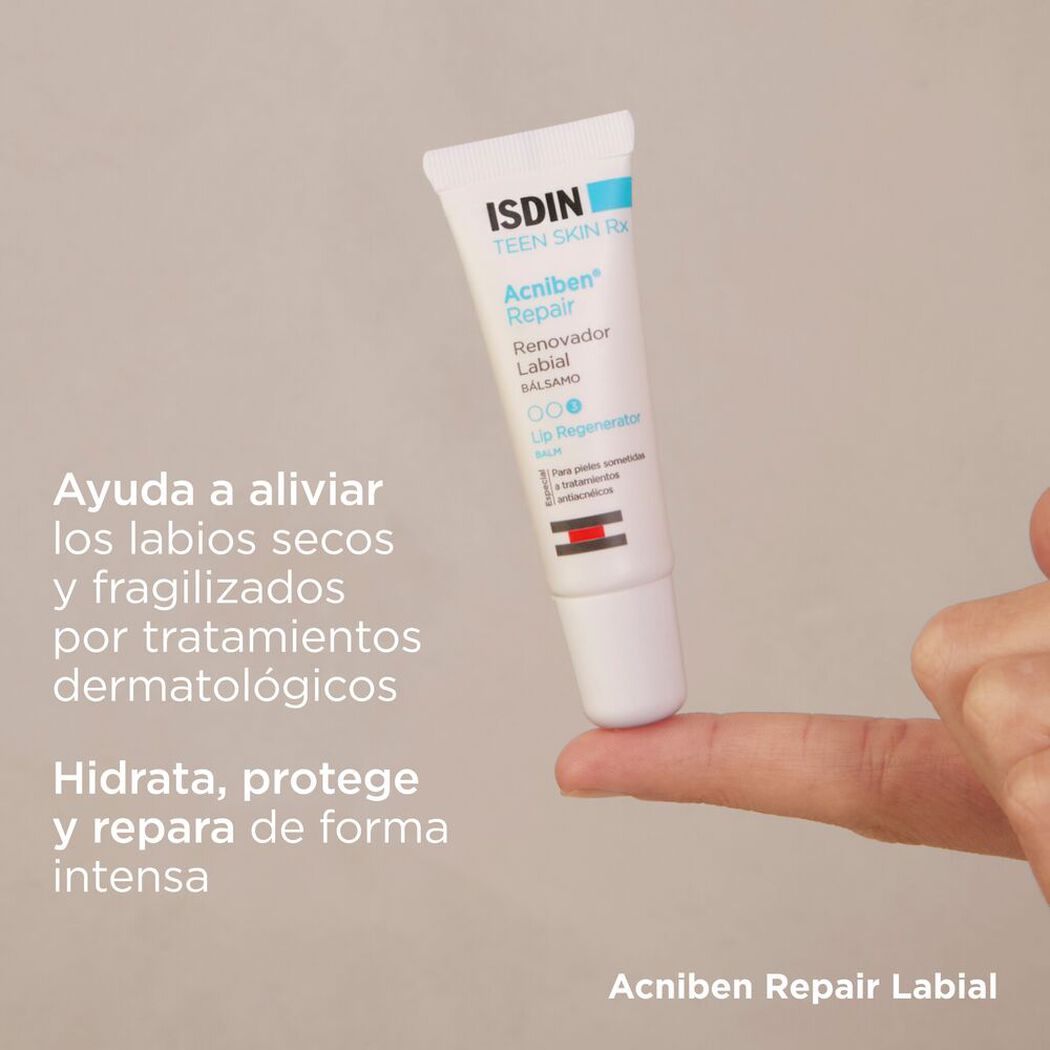 Isdin Bálsamo Labial Acniben® Repair Renovador x 10 mL, , large image number 1
