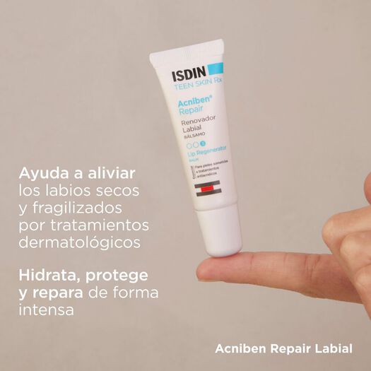 Isdin Bálsamo Labial Acniben® Repair Renovador x 10 mL, , large image number 1