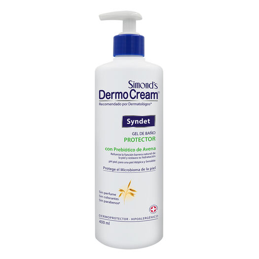 Jabón Gel Syndet Dermocream Avena 400Ml, , large image number 0
